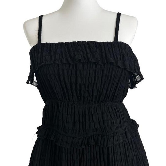 ⭐️& MERCI - BLACK TIERED CHIFFON MAXI DRESS⭐️ - Picture 3 of 6